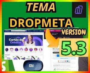 Tema Dropmeta 5.3 última Versão 2025 Shopify