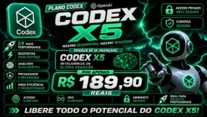 ⚡ CODEX X5: mais produtividade por um preço acessível