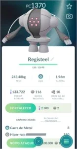 Registeel Pokémon Go - (Leia a Descrição) Lendário PC 1200+