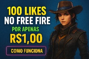 100 Likes no Free Fire por apenas R$1,00 🔥