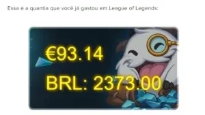 CONTA LOL R$ 2800+ EM RP - 224 SKINS - 277 ICONES