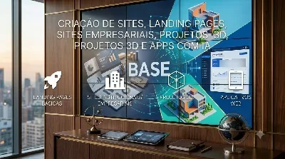 ​Criação De Sites, Landing Pages, Sites Empresariais, 3D bas