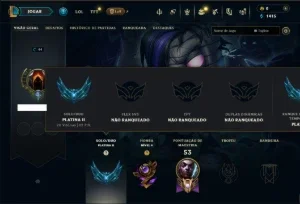 Platina 2 com 45 Champs e 11 Skins
