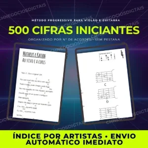 Mega Pack 500 Cifras para Iniciantes - Violão e Guitarra