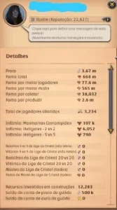 Conta Albion online, 660m de fama, full acesso