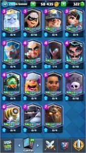 Conta Clash Royale Todas as Cartas Liga 1