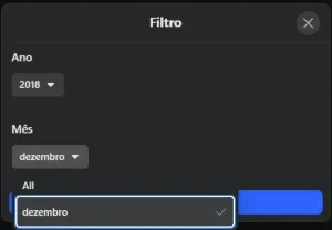 Conta Facebook dezembro de 2018