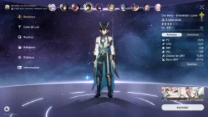 Conta Honkai Star Rail Blade/Kafka/Dan Heng/Seele/Bailu