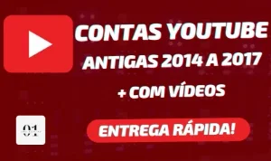 CONTAS YOUTUBE ANTIGAS 2014 A 2017 + COM VÍDEOS [QUALIDADE]