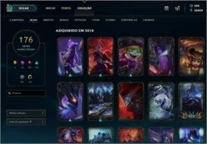 Conta lol Diamante 5 + 176 skins