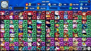 45,5KTROFÉUS 90/90 BRAWL 139GADGETS+120STAR POWERS+187SKINS