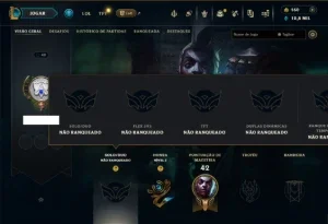 Unranked com 60 Champs e 22 Skins