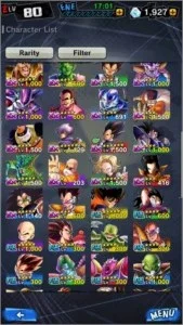 Conta Full Dragon Ball LEGENDS