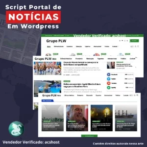 🚀 Script WordPress Web News – Portal de Notícias Completo📰