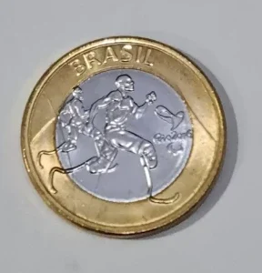 Moeda olímpica atletismo paralímpico