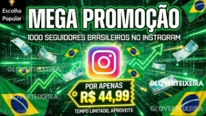 [Promoção] 1000 Seguidores Brasileiros Instagram | 24h On