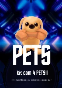 Kit 4 Pets Aleatório Adopt Me!!!!