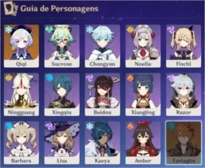 Conta 45 End Game, Artefatos armas e personagens upados