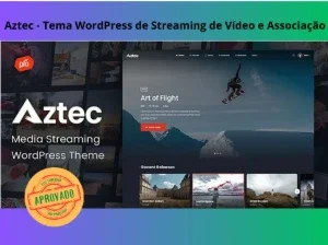 Aztec - Tema WordPress de Streaming de Vídeo e Associação