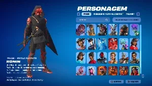 conta de fortnite com +60 skins