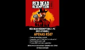 Red Dead Redemption 2 - PC (Key Ativável) Apenas R$87!!!!