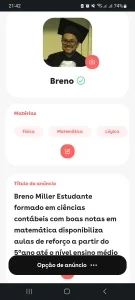 Aulas de reforço - matemática
