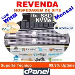 REVENDA Hospedagem de Site com WHM - 10 Cpanels