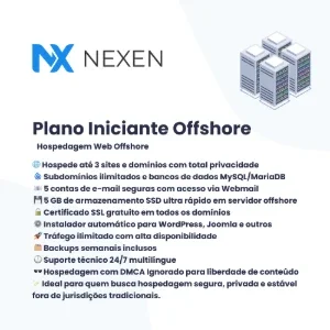 Plano Iniciante Offshore a Partir de R$8/mês