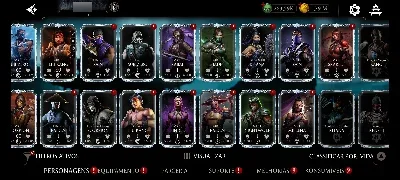 Conta de mortal Kombat mobile upadassima