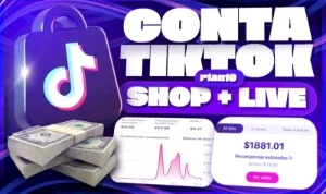 Conta Tiktok Shop Ativo 1,4K+ Seguidores | Sem Doc