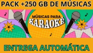 Pack +250 Gb De Músicas Para Karaokê