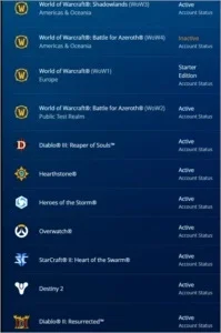 Conta Battle.Net (ver detalhes)