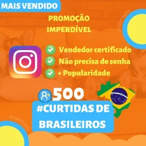 Pack 500 Curtidas Br No Instagram Promoção !!