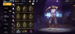 Conta de free fire muito antiga