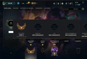 Ouro 2 com 40 Champs e 5 Skins