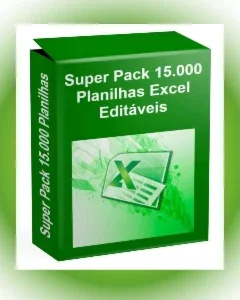 +10.000 Planilhas Excell Editavel, o Maior pack