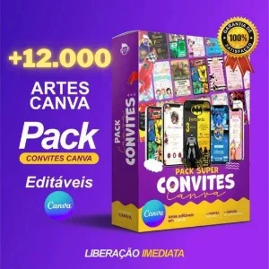 + De 12.000 Artes Editáveis Do Canvas + Envio Automático