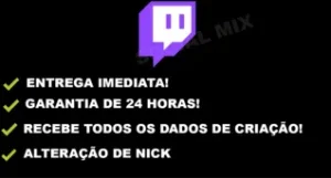 TWITCH AFILIADO + 100 SEGUIDORES - (ENTREGA IMEDIATA) 