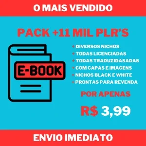 Pack +11 Mil PLR's todas traduzidas e licenciadas
