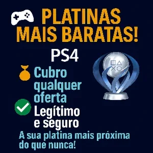 Troféu Platina Para Qualquer Jogo De Playstation 4