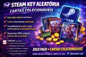Steam Keys Aleatorias Com Cartas (Entrega Automatica!)