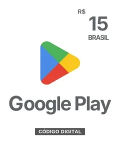 Gift Card Google Play Store R$ 15 reais cartão presente