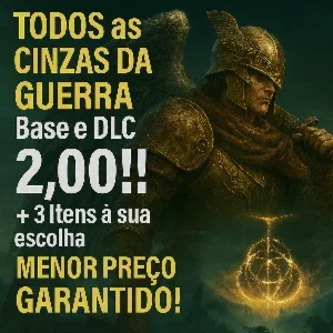 Elden Ring -Todos as Cinzas da Guerra Base/Dlc+1item PS4PS5