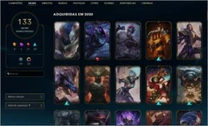 Conta de League of Legends Ouro 2 SOLO/DUAL 133 SKINS