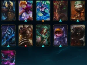 Conta 148 skins, Ouro 1! todos campeões e eternos iniciais