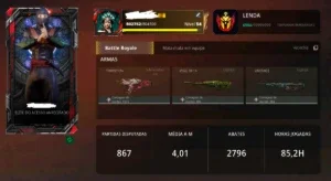 Conta Acesso Antecipado Prime Rush, Pass Ninja, Medusa, Todo