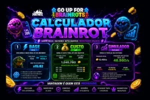 Calculador Brainrot | Go Up / Fortnite - Domine A Economia