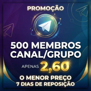 Telegram membros para canal e grupo
