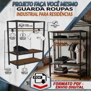 Guarda-Roupas Industrial para Residências - Projeto em PDF