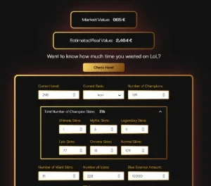 Conta LoL de uso pessoal 200 skins